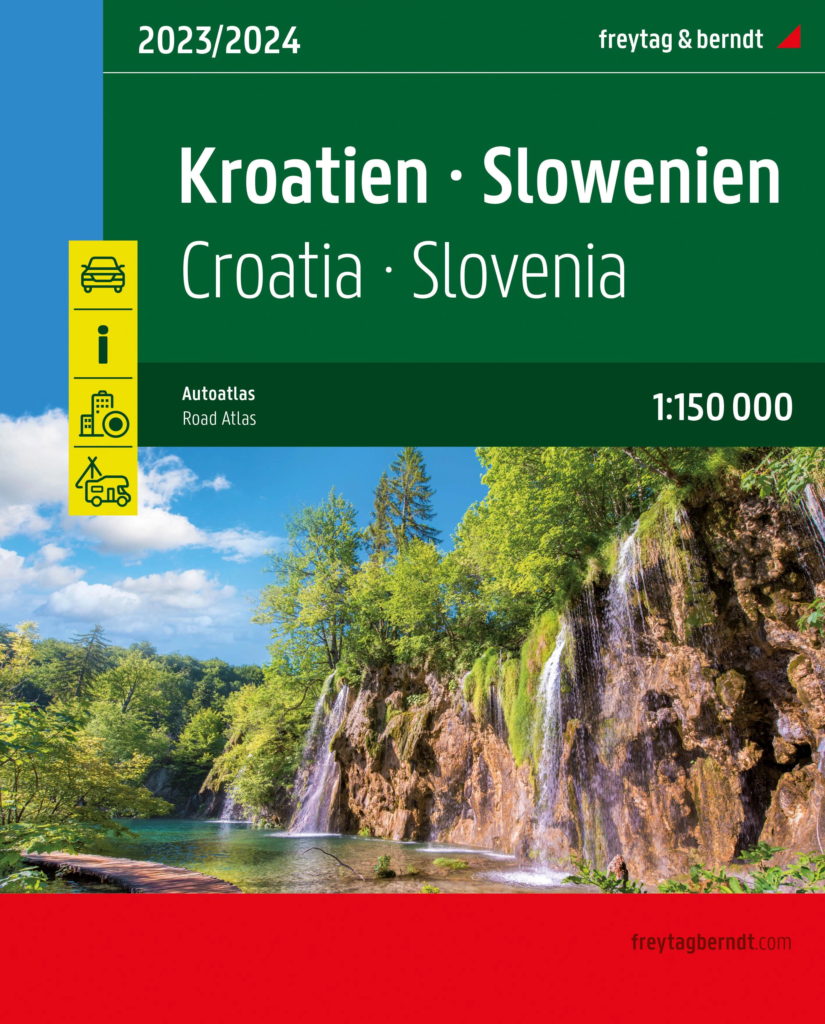 Croatia - Slovenia atlas (Freytag)