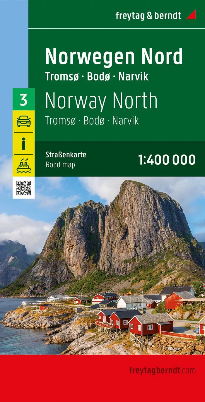 Norvegia harta regiunii (3) Norvegia Nord (Freytag)