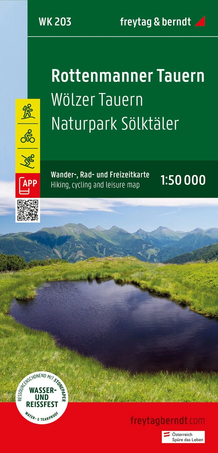 WK203 Wölzer Tauern - Naturpark Sölktaler - Rottenmanner Tauern harta turistica (Freytag)