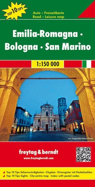 Emilia - Romagna/Bologna/San Marino harta de agrement si rutiera  (Freytag)