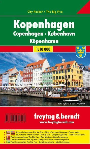 Copenhaga City Pocket harta orașului (Freytag)