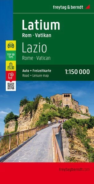 Latiun, Roma, Vatican harta (Freytag)