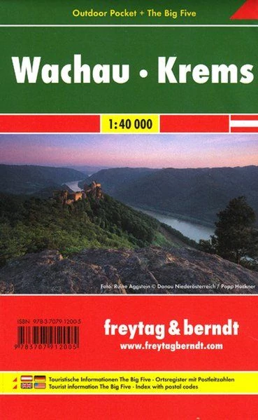 WK071 Wachau-Krems Outdoor Pocket harta (Freytag)