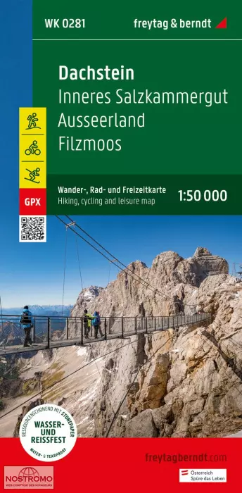 WK 281 Dachstein - Ausserland - Filzmoos - Ramsau harta turistică, 1:50 000 - Freytag