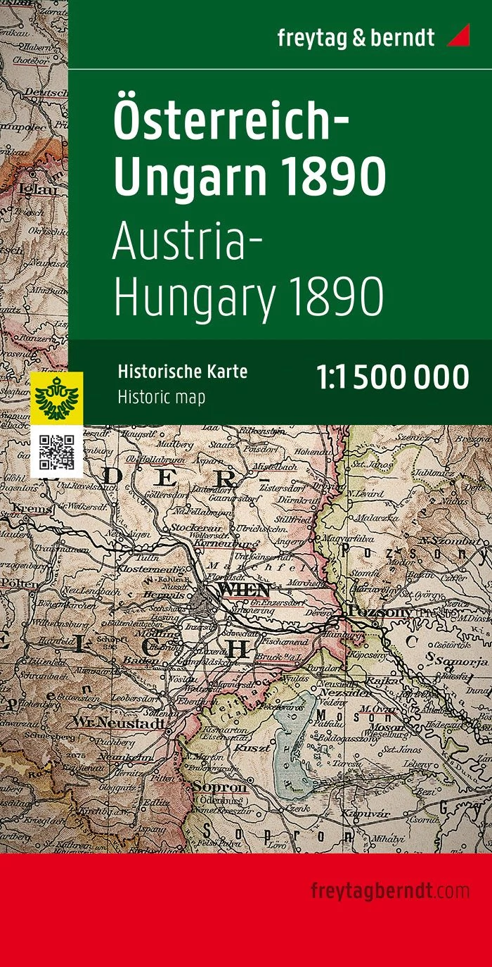 Harta istorică Austro-Ungară (1890) - Freytag