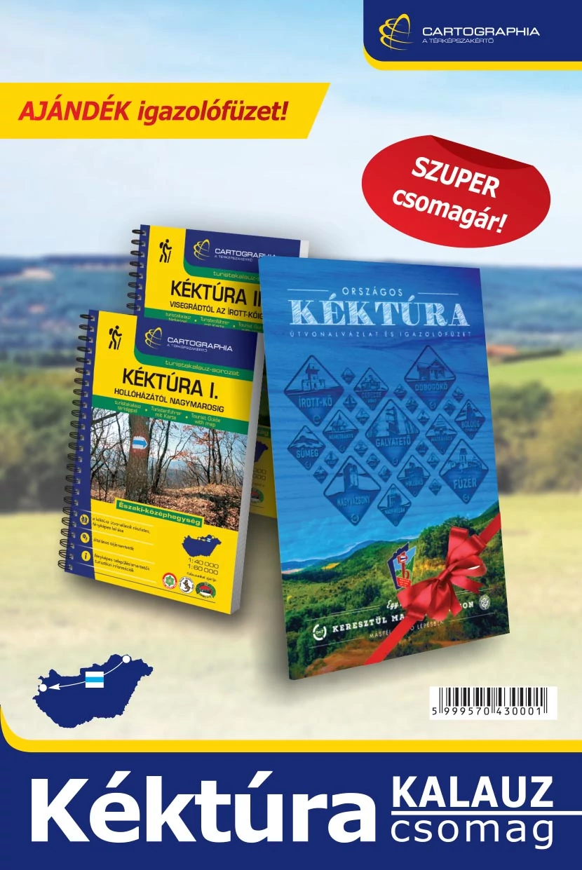Kéktúra (National Blue Trail) ghid  + cadou carnet de certificat