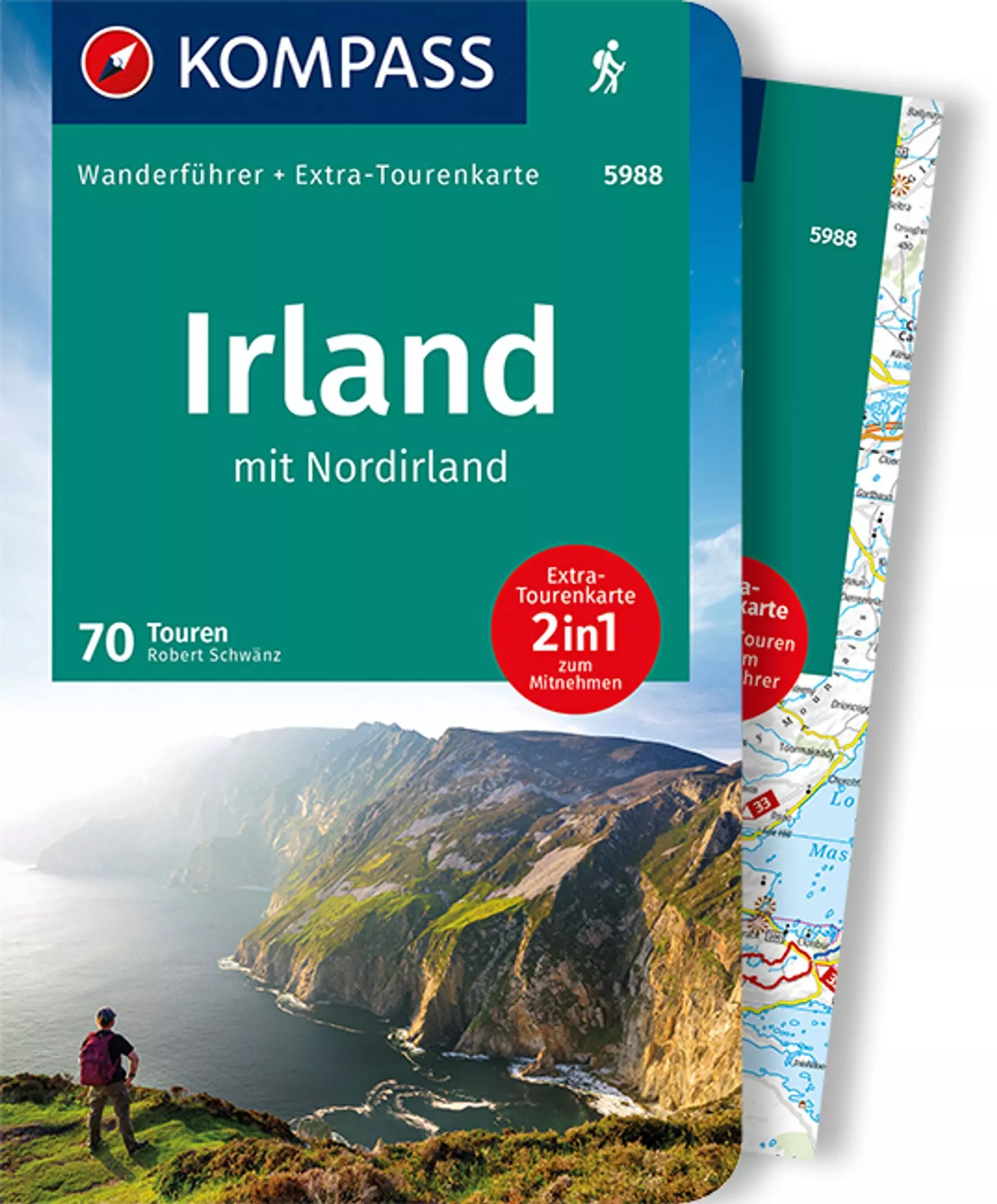 K 5988 Irlanda si Irlanda de Nord harta + ghid turistic 2in1