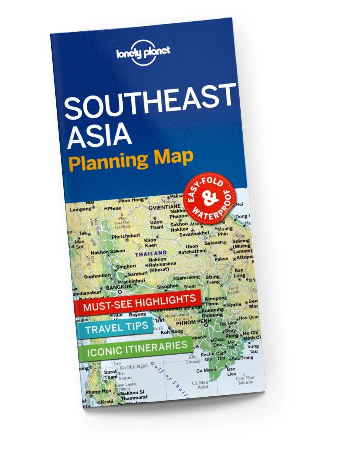 Asia Sudest harta planificator rutier - Lonely Planet