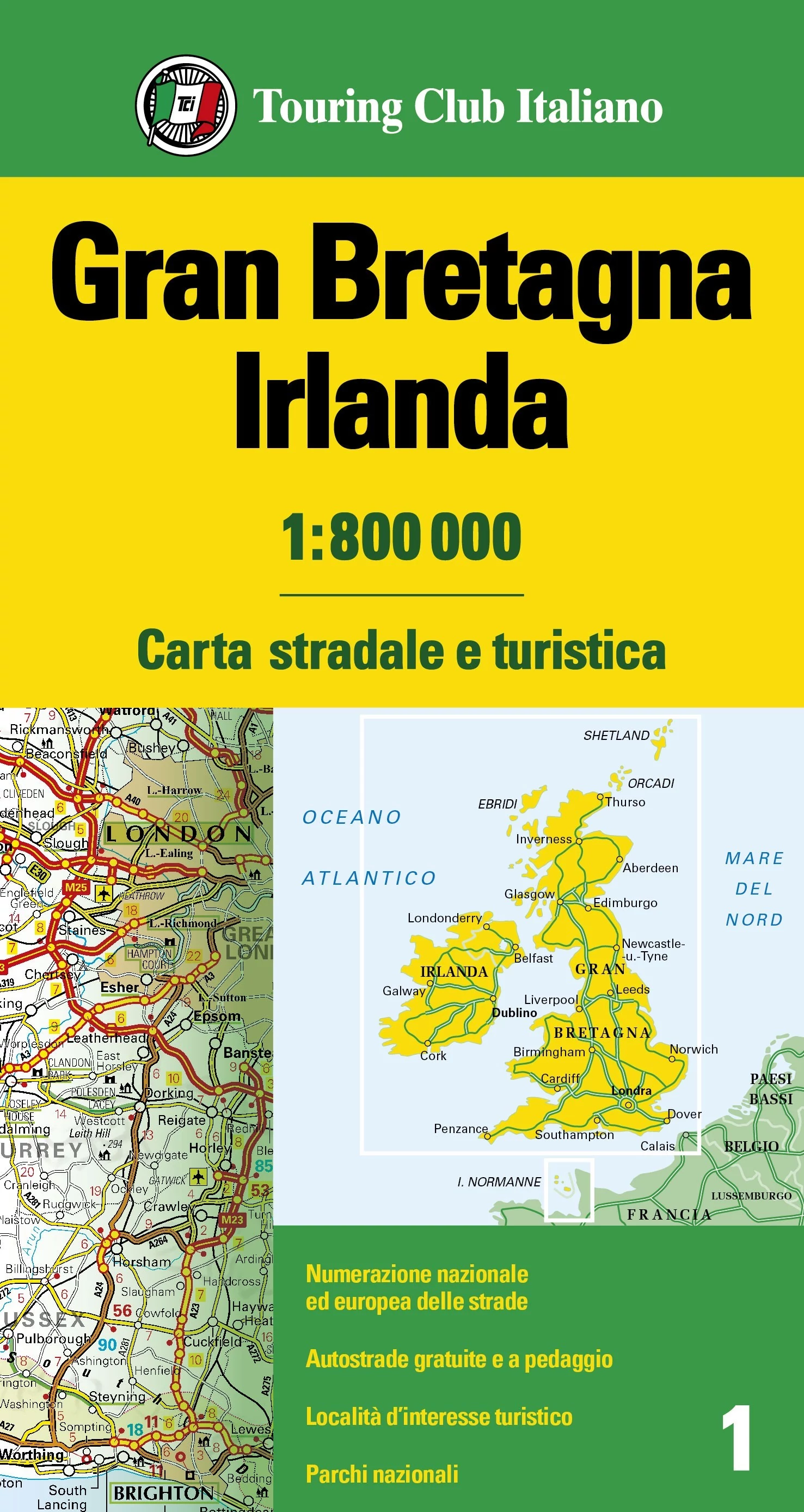 Marea Britanie, Irlanda harta- TCI