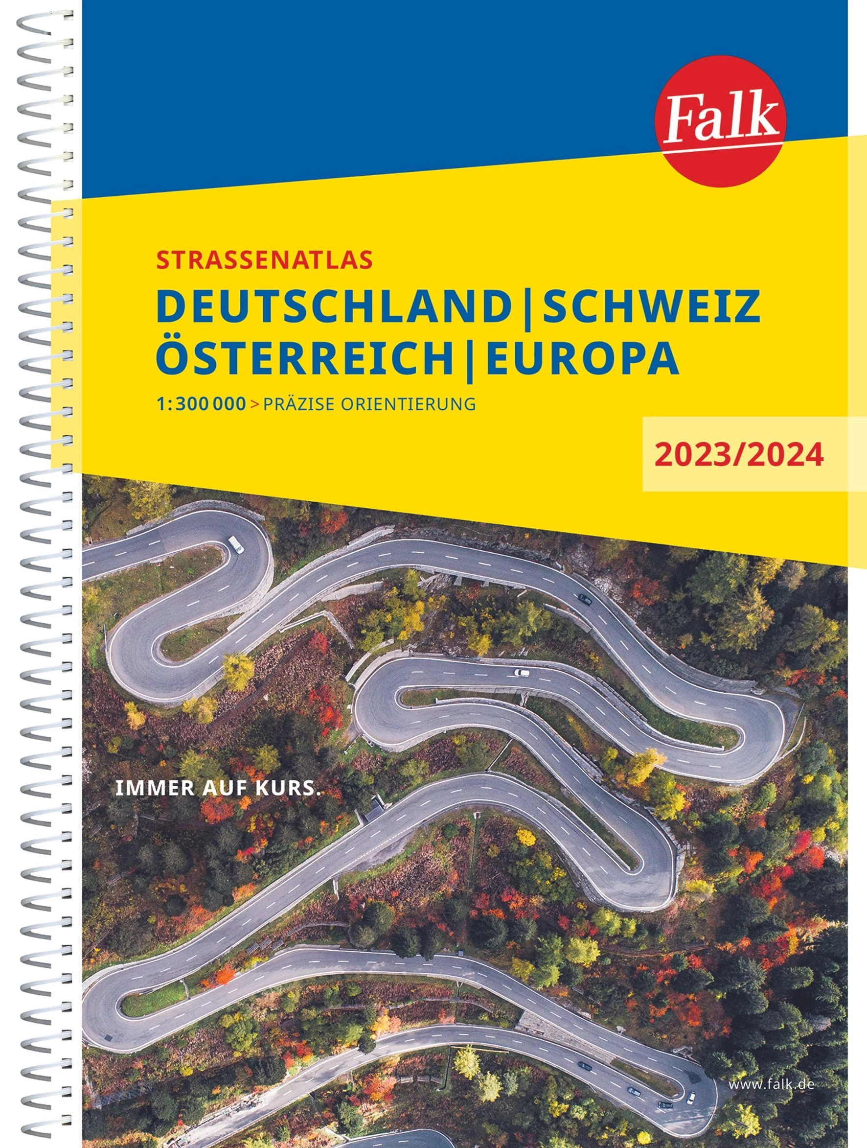 Germania, Elvetia, Austria, Europa Strassen atlas - Falk