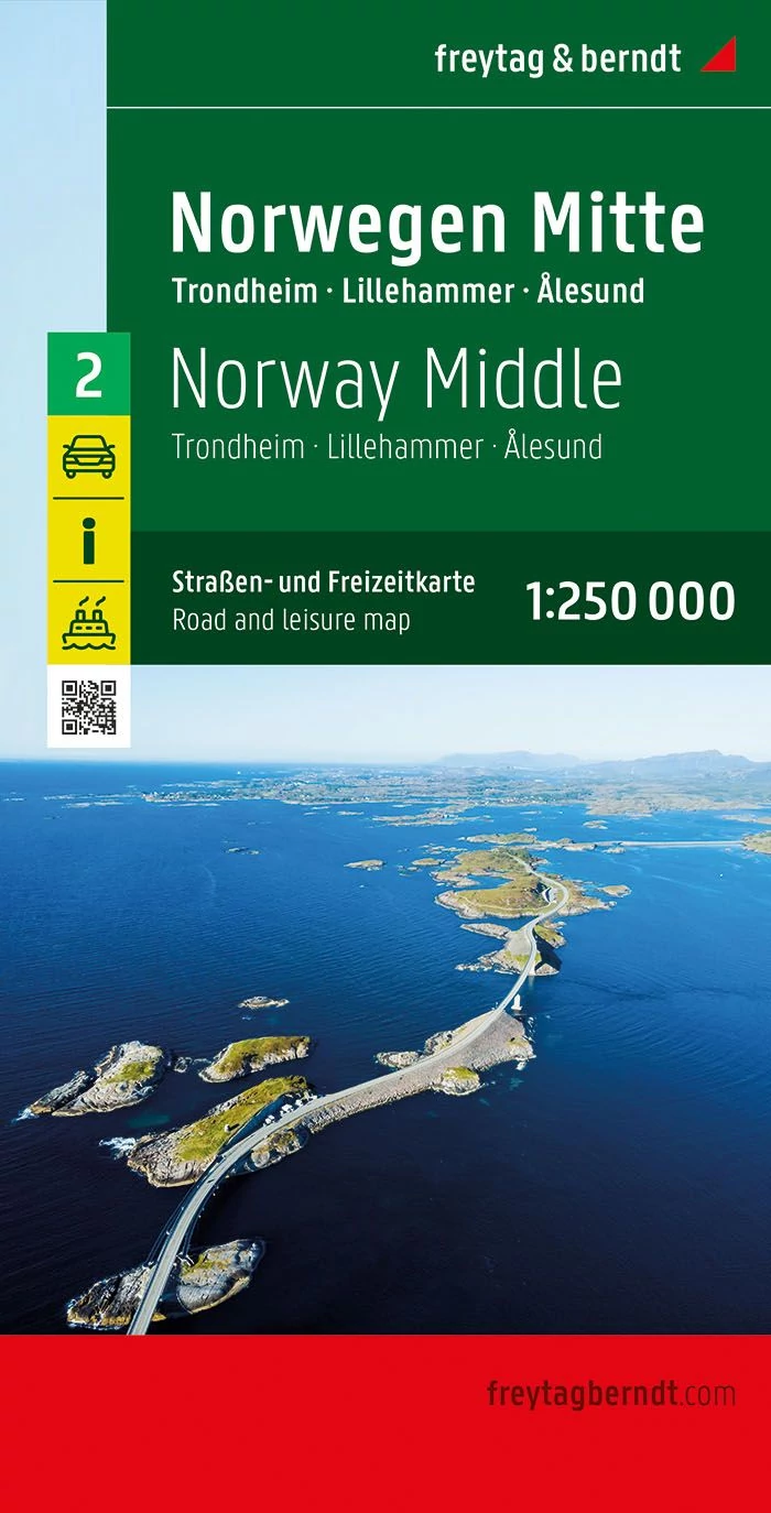 Norvegia harta regiunii (2) Norvegia Centrala - Freytag