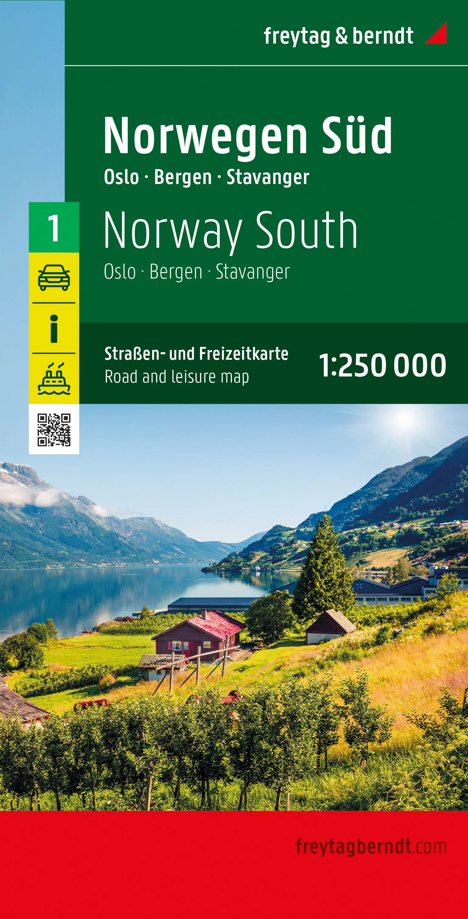 Norvegia harta regiunii (1) Norvegia Sud - Freytag
