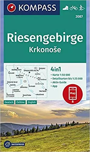 K 2087 Reisengebirge-Krkonose- Munții Karkonosze harta turistică 4in1