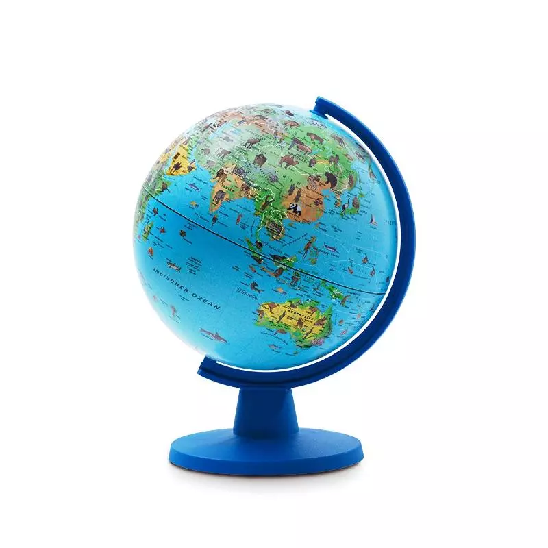 Glob pământesc SAFARI, 16 cm - tema fauna pentru copii