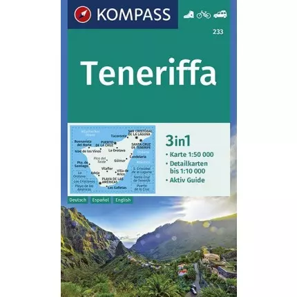 K 233 Tenerife harta turistică 3in1
