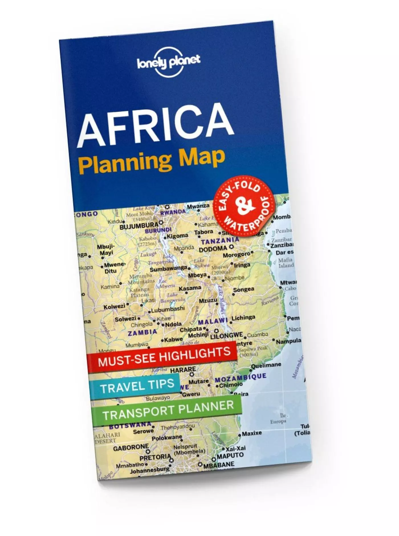 Africa harta planificator rutier - Lonely Planet