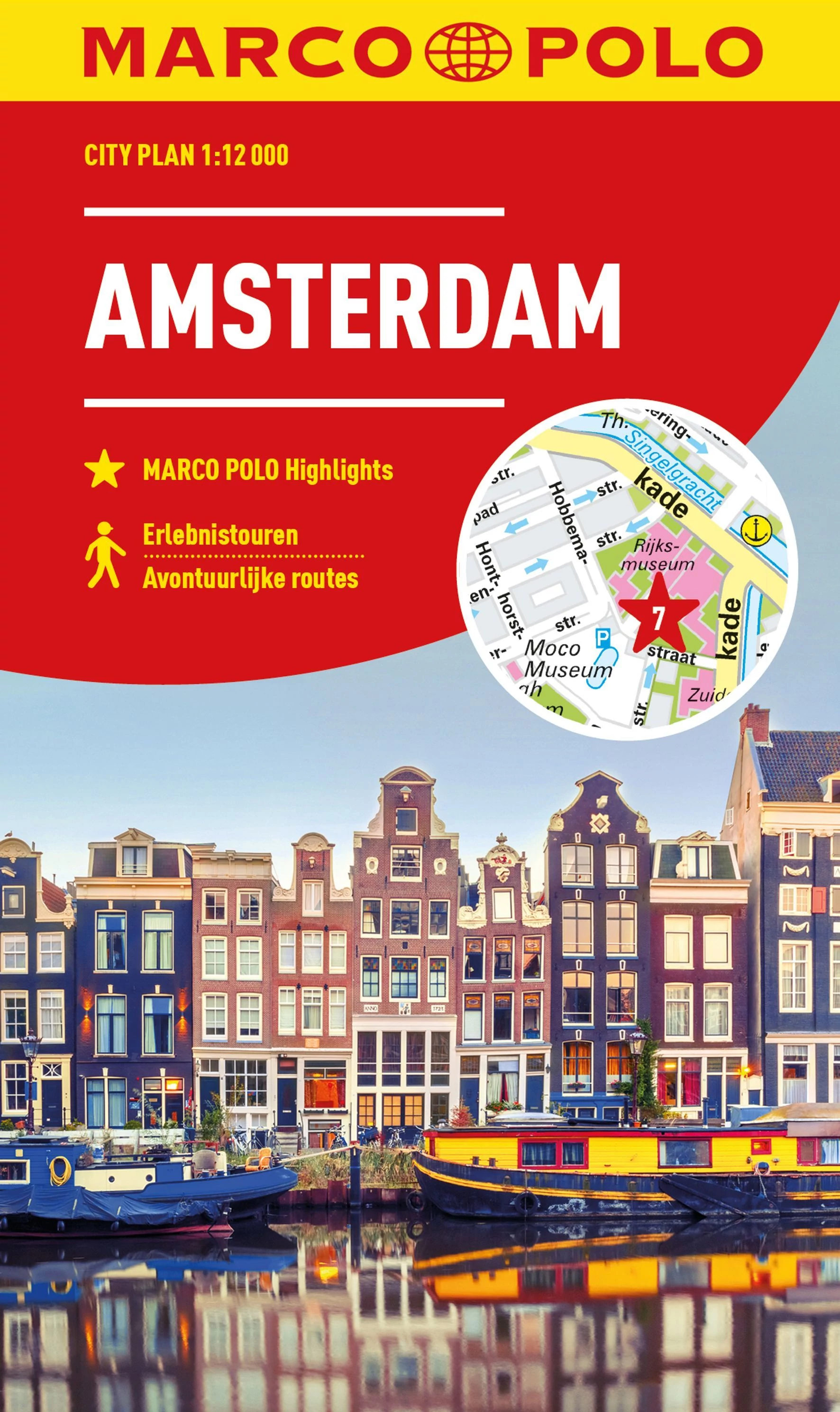 Amsterdam harta orașului - Marco Polo