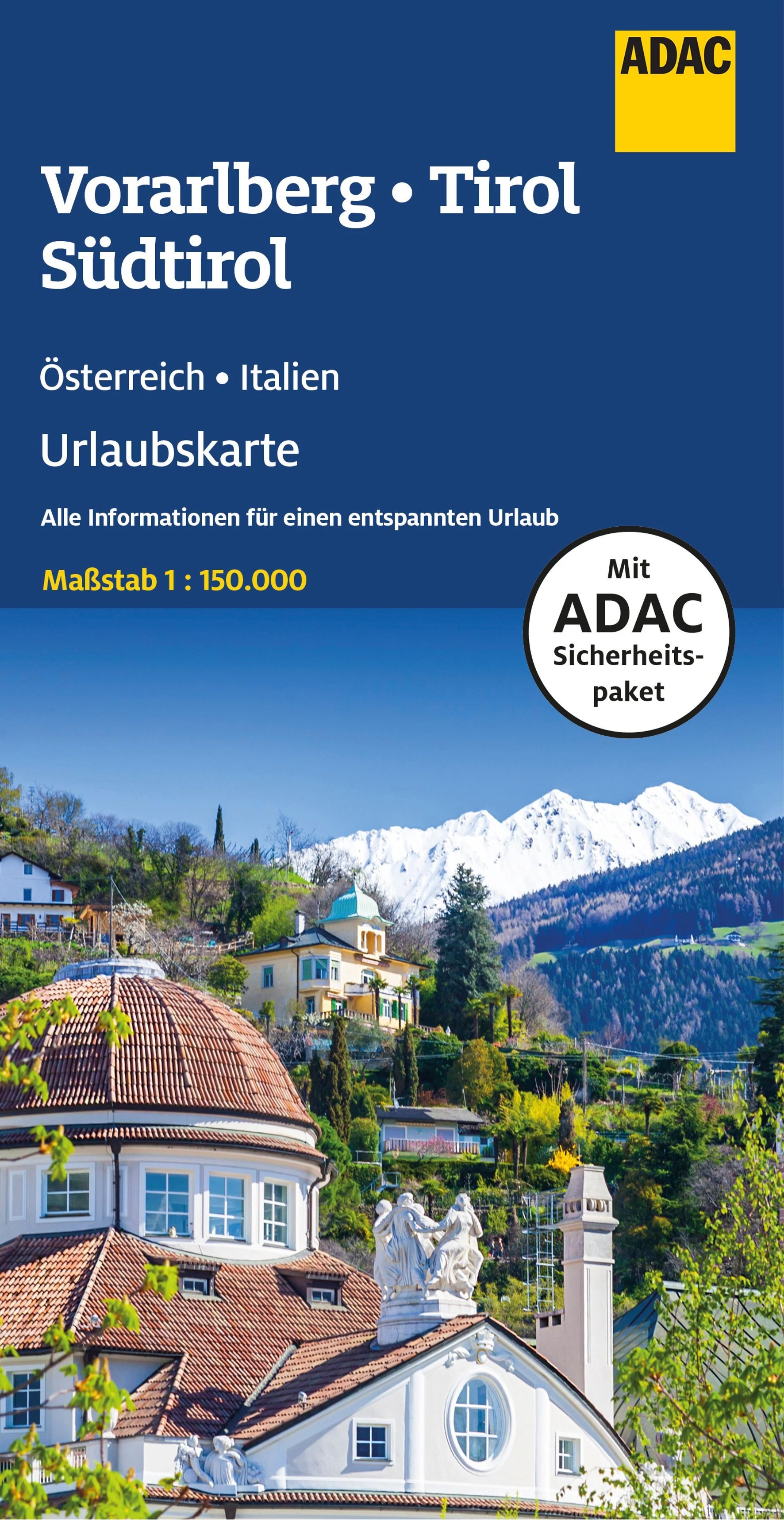 Austria harta turistică - Tirol-Tirol Est-Vorarlberg - ADAC