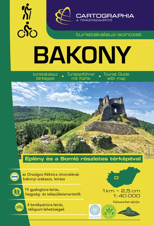 Bakony ghid turistic (maghiară)-Cartographia