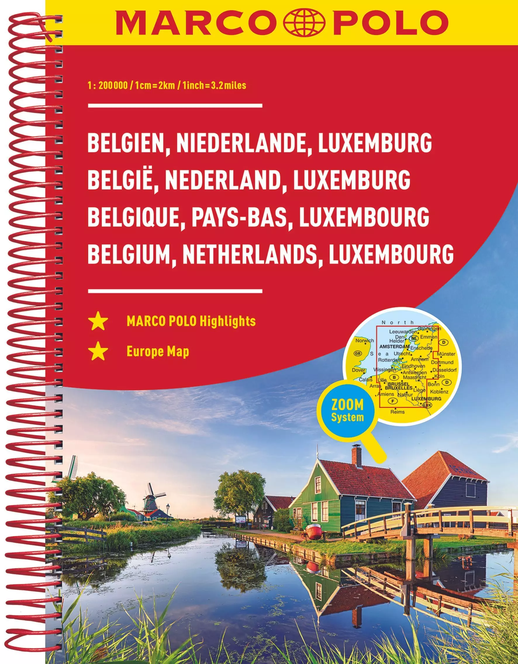 Țările Benelux atlas - Marco Polo