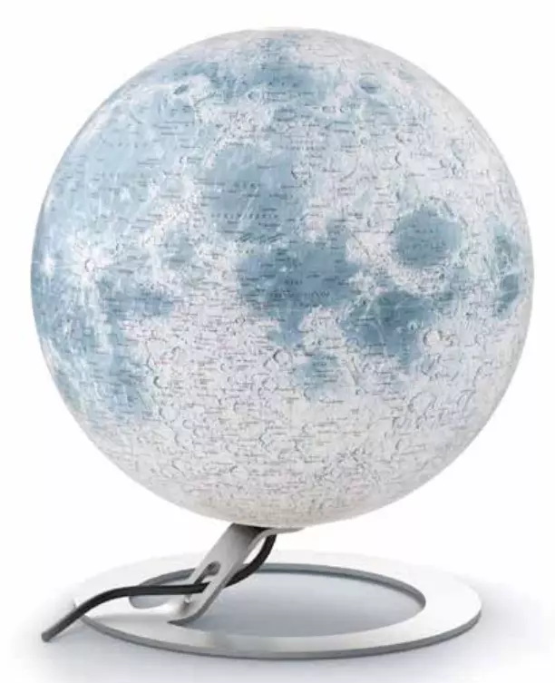 Glob LUNA, 30 cm - iluminat, cu talpa din metal, National Geographic
