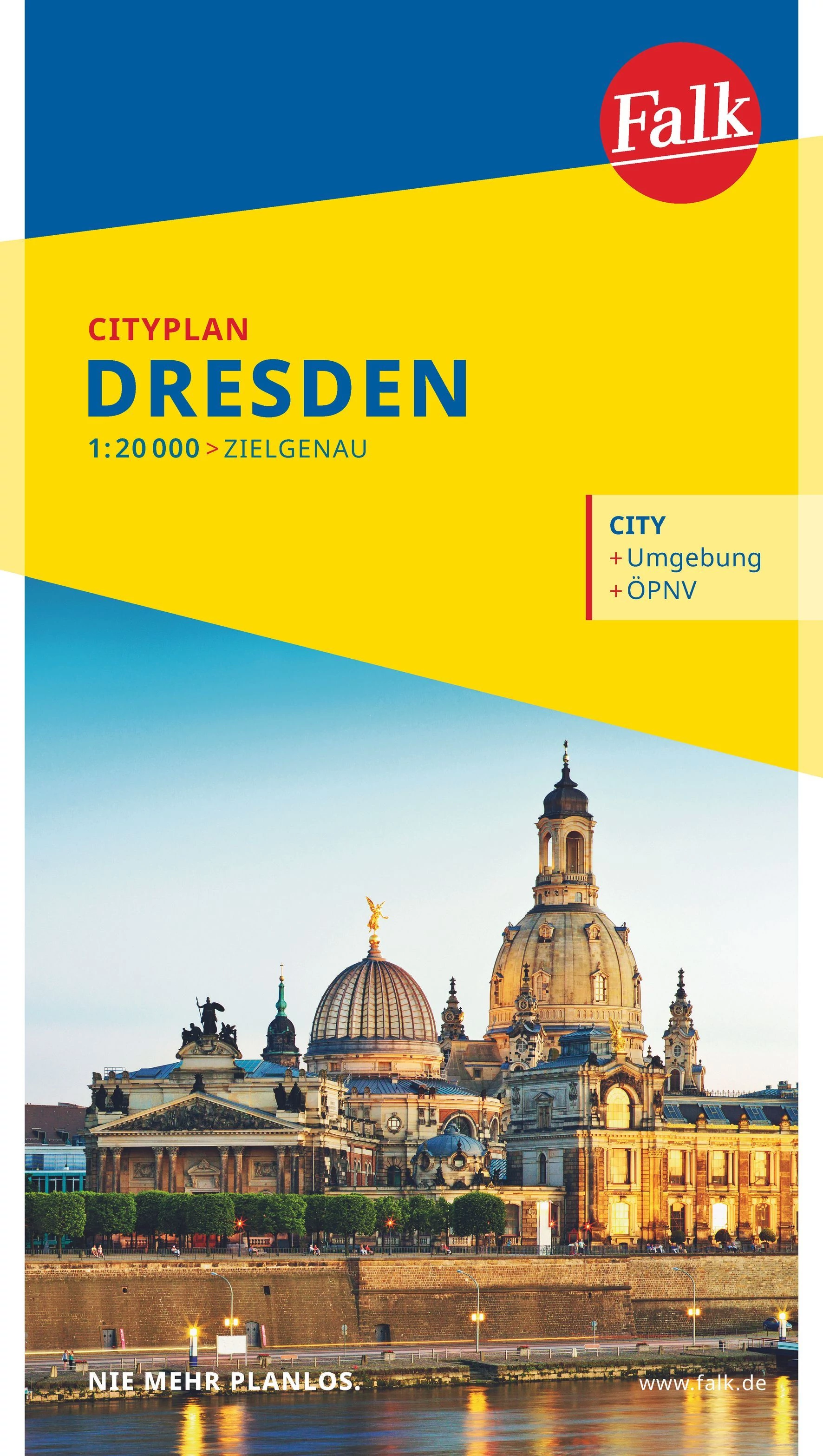 Drezda harta orașului (Cityplan) - Falk
