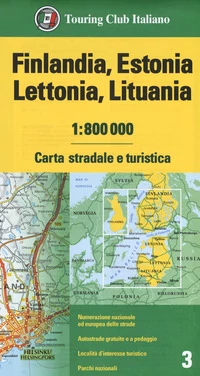 Finlanda, Estonia, Letonia, Lituania harta