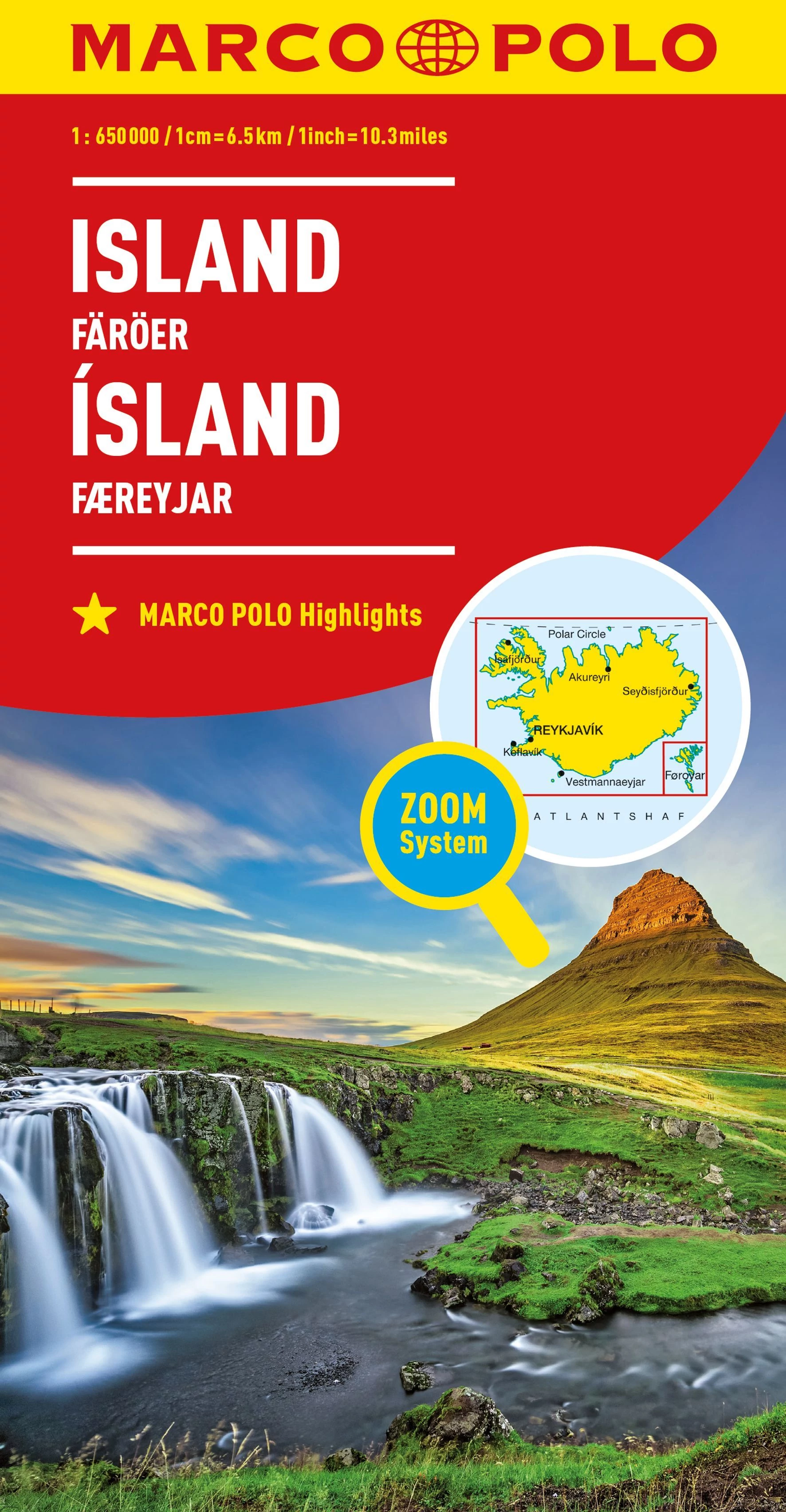 Islanda, Insulele Feroe harta - Marco Polo