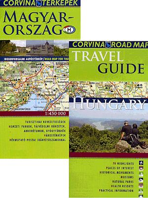 Ungaria harta rutieră turist +  travel guide (engleză)