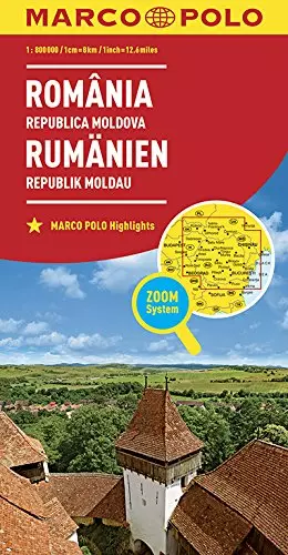 România, Moldova harta - Marco Polo