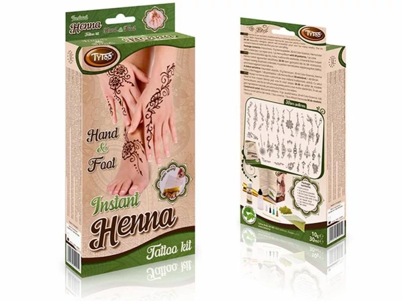 TyToo Set tatuaje temporare Henna instant pt. mână şi picioare