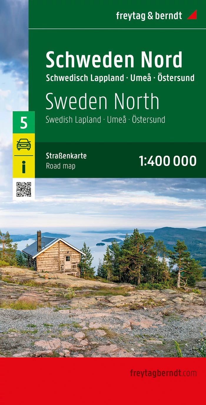 Suedia harta regiunii (5) Nord Suedia harta - Freytag