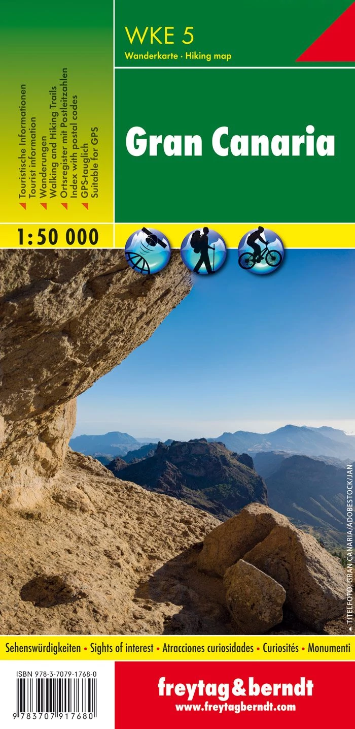 WKE 5 Gran Canaria harta turistică, 1:50 000 - Freytag