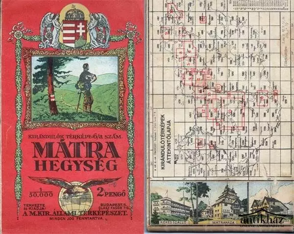 Munții Matra harta (1933) - HM
